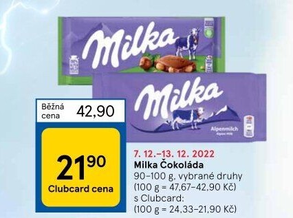 Čokoláda Milka