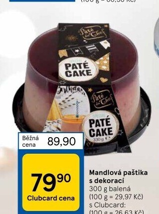 Dort paštikový Pâté du Chef