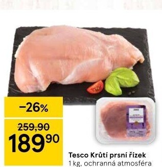 Krůtí prsní řízky Tesco