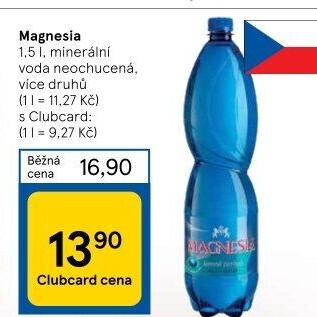 Přírodní voda Magnesia