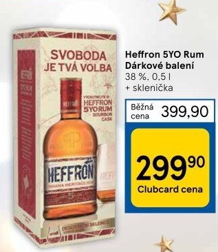 Rum 5YO Heffron Panama - dárkové balení