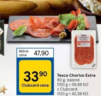 Salám Chorizo Tesco