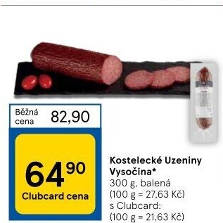 Salám Vysočina Kostelecké uzeniny