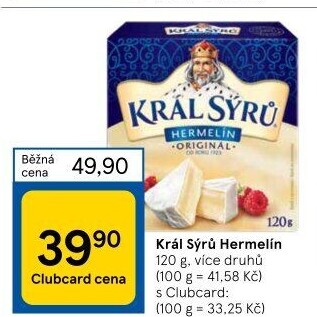 Sýr Hermelín Král sýrů