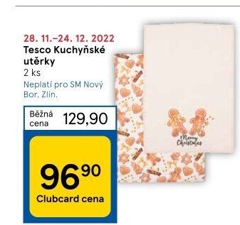 Utěrky látkové Tesco