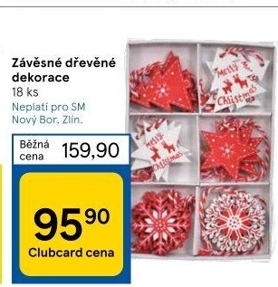Vánoční dřevěné závěsné dekorace