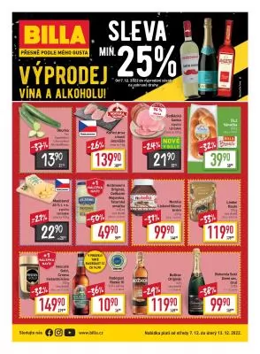 akční leták BILLA 7.12.2022-13.12.2022