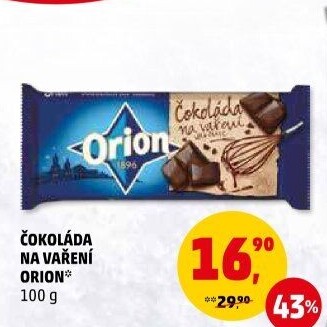 Čokoláda na vaření Orion