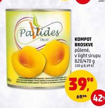 Kompot broskve Pavlides