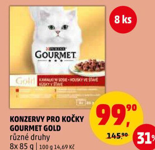 Konzerva pro kočky Gold Gourmet Purina
