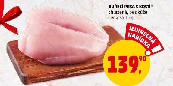 Kuřecí prsa s kostí