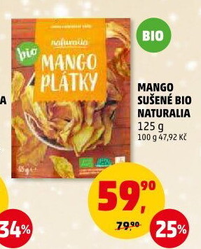 Mango sušené bio Naturalia