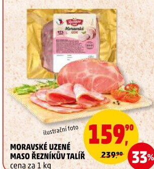 Moravské maso uzené Řezníkův talíř