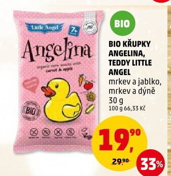 Snack bez lepku pro děti bio Angelina Little Angel