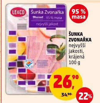 Šunka Zvonařka nejvyšší jakosti LE&amp