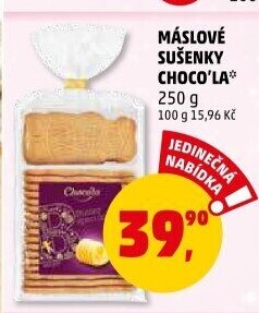 Sušenky máslové Choco'