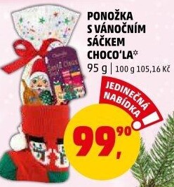 Vánoční ponožka Choco'