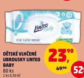 Vlhčené ubrousky dětské Linteo Baby