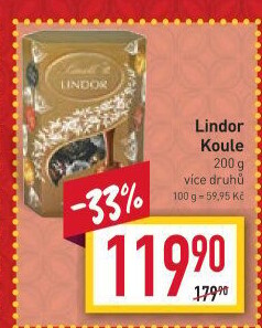 Bonboniéra Pralinky Lindor Lindt