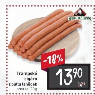 Cigáro trampské Kostelecké uzeniny