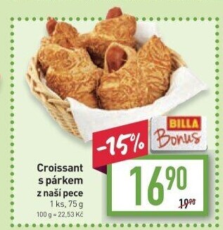 Croissant s párkem