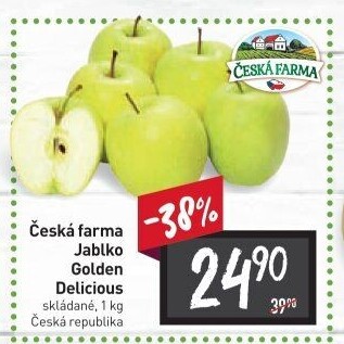 Jablka Golden Delicious Česká Farma
