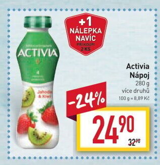 Jogurtový nápoj Activia Danone