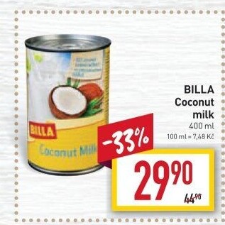 Kokosové mléko Billa