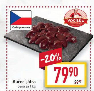 Kuřecí játra Vocílka