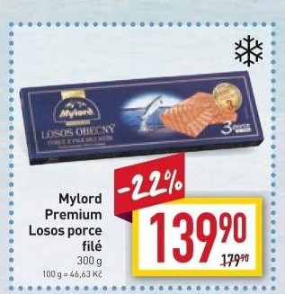 Losos filé mražený Premium Mylord