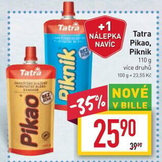 Mléko kondenzované Pikao Tatra - kapsička