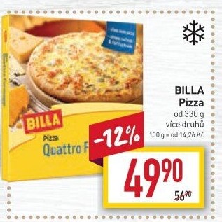 Pizza mražená Billa