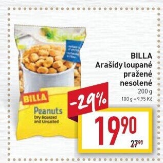 Pražené arašídy Billa