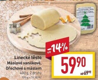 Těsto linecké vanilkové