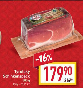 Tyrolský Schinkenspeck Handl Tyrol