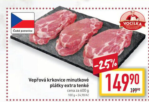 Vepřová krkovice bez kosti Vocílka