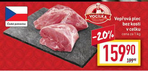 Vepřová plec bez kosti Vocílka