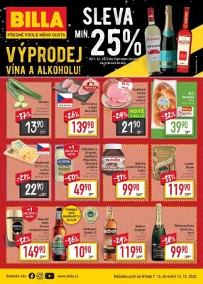akční leták BILLA 7.12.2022-13.12.2022