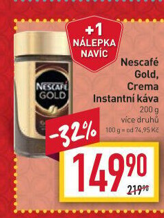 Instantní kávy Nescafé Gold