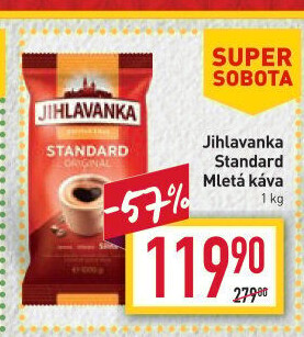 Mletá káva Standard Jihlavanka