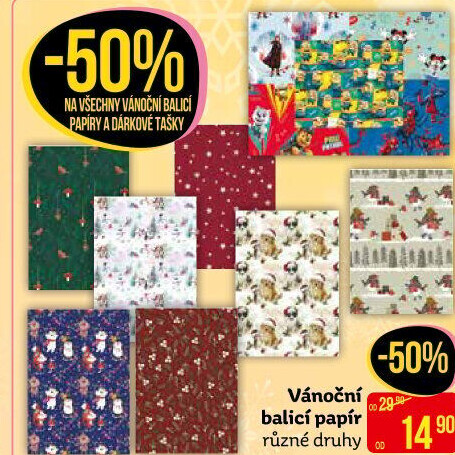 Balicí papír vánoční