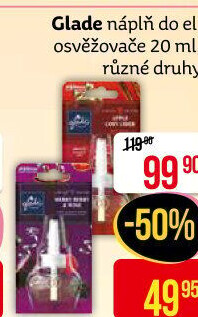Osvěžovače vzduchu elektrické Glade by Brise - náplně