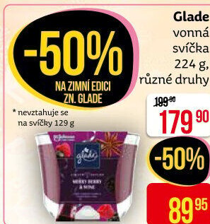 Svíčky vonné Glade by Brise