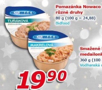 Pomazánky Nowaco