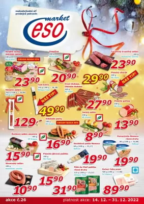 akční leták ESO MARKET 14.12.2022-31.12.2022