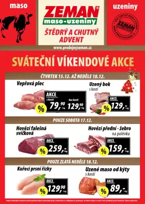 akční leták ZEMAN maso - uzeniny 12.12.2022-18.12.2022