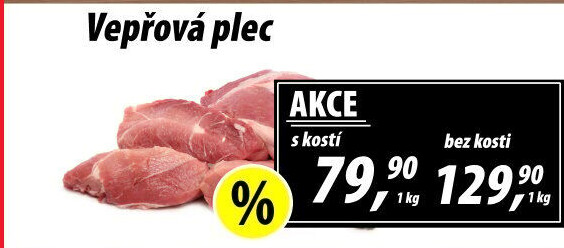 Vepřová plec s kostí