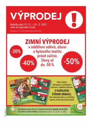 akční leták Globus 14.12.2022-24.12.2022