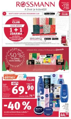 akční leták ROSSMANN drogerie 14.12.2022-3.1.2023