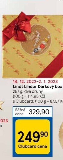 Bonboniéra Pralinky Lindor Lindt